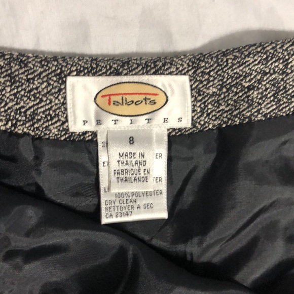 Talbots Tweed Knee Length Skirt Women’s Size 8P - Picture 5 of 7